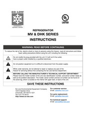 SO-LOW MV4-2UCRDA Instructions Manual