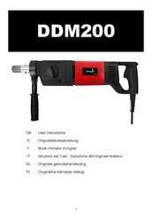 Marcrist DDM200-F/110V User Instructions