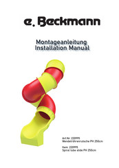 e. Beckmann 220995 Installation Manual