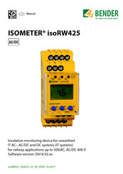 Bender ISOMETER isoRW425 Manual