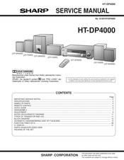 Sharp HT-DP4000 Service Manual