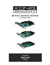 Konig Security SEC-PCC10 Manual
