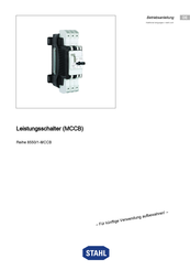 Stahl Reihe 8550/1-MCCB Operating Instructions Manual