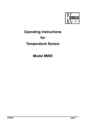 Kobold MWD Operating Instructions Manual