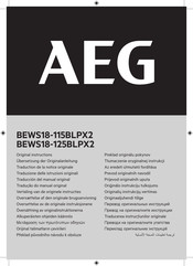 AEG BEWS18-125BLPX2 Original Instructions Manual