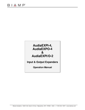 Biamp AudiaEXPI-4 Operation Manual
