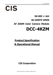CIS DCC-4KZM Product Specification & Operational Manual