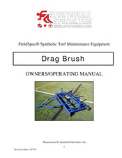 SPORTSFIELD SPECIALTIES FieldSpec Drag Brush Owner's Operating Manual