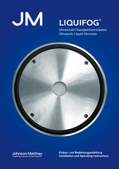 JM LIQUIFOG Installation And Operating Instructions Manual