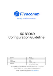 Fivecomm 5G BROAD Configuration Manuallines