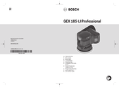 Bosch GEX 185-LI Professional Original Instructions Manual