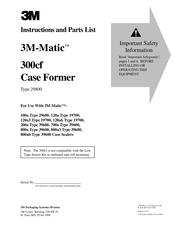 3M 3M-Matic 300cf Instructions And Parts List