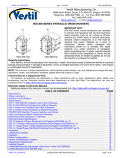 Vestil HDC-905-HC Manual