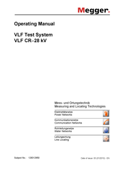 Megger VLF CR-28 Operating Manual