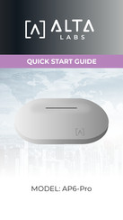 ALTA LABS AP6 Quick Start Manual