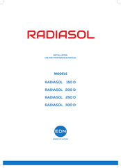 EDN RADIASOL 300 D Instructions For Installation, Use And Maintenance Manual