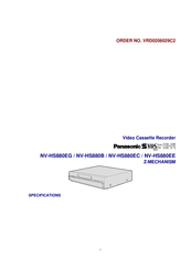 Panasonic NV-HS880EC Service Manual