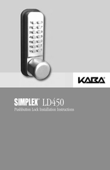 Kaba SIMPLEX LD450 Installation Instructions Manual