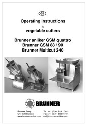 Brunner GSM 88 Operating Instructions Manual