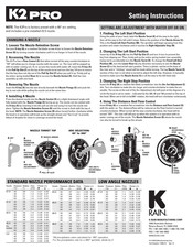 K-Rain K2Pro Setting Instructions