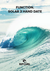 Rip Curl FUNCTION SOLAR 3 HAND DATE Manual