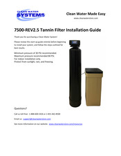 Clean Water Systems 7500-REV2.5 Installation Manual