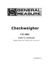 General Measure Checkweigher User Manual