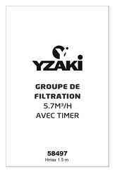 GROUPE DE FILTRATION YZAKI 5,7m3/h AVEC TIMER