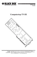 Black Box Computertop TV-III Manual
