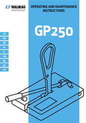 Walmag GP250 Operating And Maintenance Instructions Manual