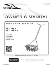 Brinly PSA-18BH-A Owner's Manual