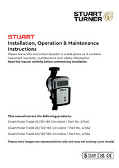 Stuart Turner 47540 Installation, Operation & Maintenance Instructions Manual