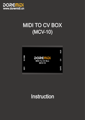 DOREMIDI MCV-10 Instruction Manual