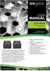 AVGear AVG-HD220 User Manual
