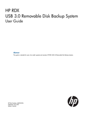HP RDX USB 3.0 User Manual