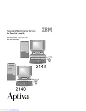 IBM Aptiva 2142 Hardware Maintenance Service