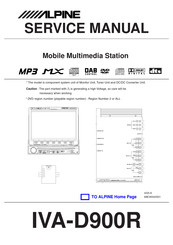 Alpine IVA-D900R Service Manual