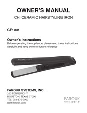 Farouk CHI GF1001 Owner's Manual