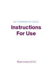 Natural Cycles NCTG3 Instructions For Use Manual