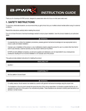 B-PWR SG4FB-1 Instruction Manual