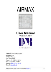 D&R AIRMAX User Manual