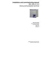 ABB REL 505-C1 2.3 Series Installation And Commissioning Manual