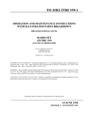 Racal Instruments AN/TRC-199 Additional Installation, Operation And Maintenance Instructions