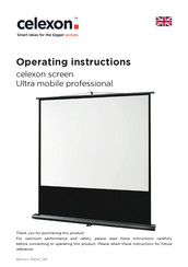 Celexon Ultra mobile professional Operating Instructions