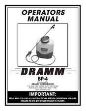 Dramm BP-4 Operator's Manual