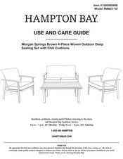 HAMPTON BAY Morgan Springs MM21-03 Use And Care Manual