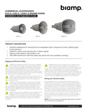 Biamp H20-G Installation And Operation Manual