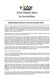 Humanware Victor Reader Wave Getting Started