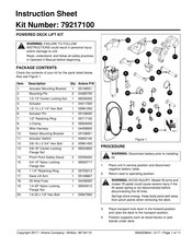 Ariens 79217100 Instruction Sheet