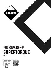 Rubi RUBIMIX-9 SUPERTORQUE Manual
